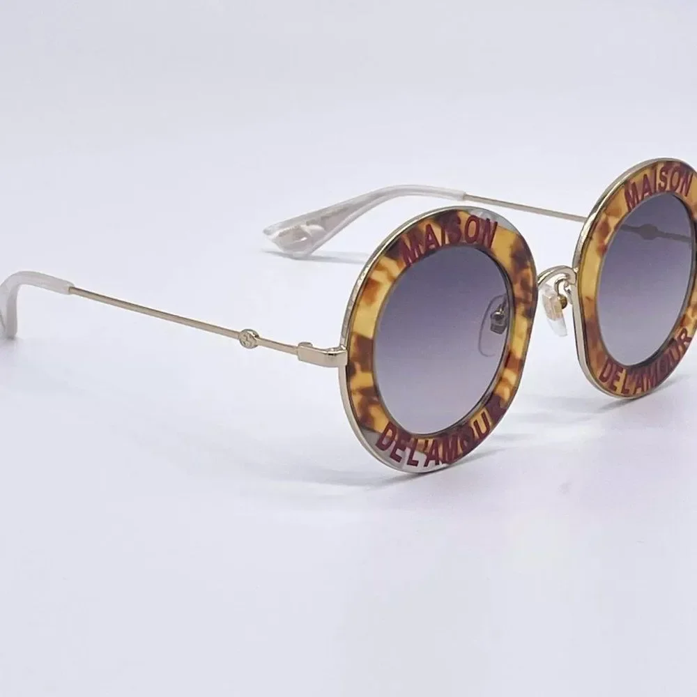 Sale! New Gucci Unisex 44mm Gold and Brown Sunglasses!